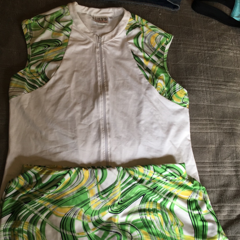 Lily’s of Beverly Hills Tennis Shirt and Skort.